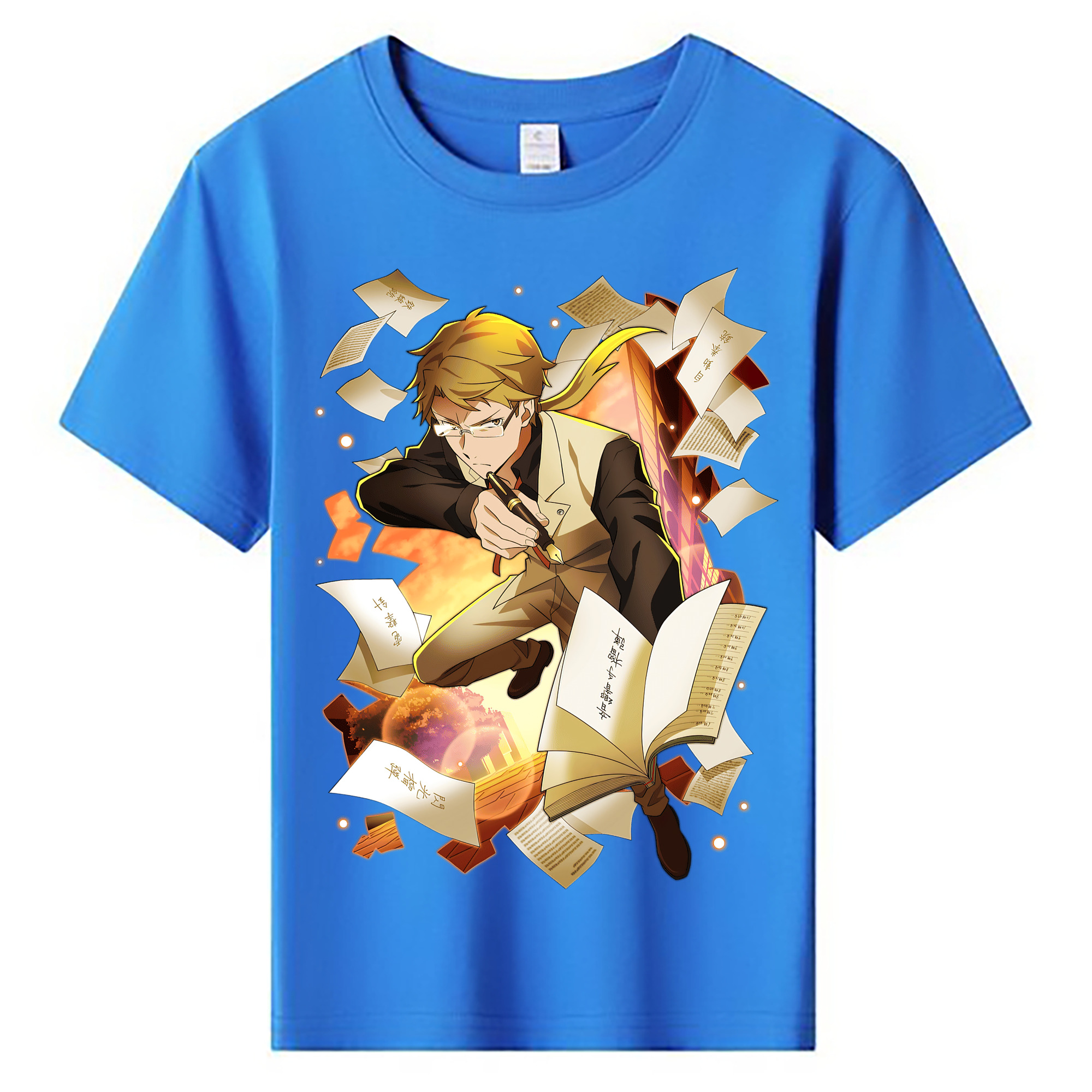 （画像用） 文豪ストレイドッグス Bungo Stray Dogs 綿100％キッズTシャツ（フロントプリント）